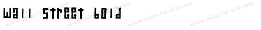 wall street bold字体转换